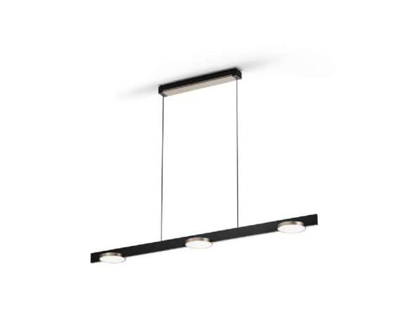 Inlay S1250 disc black/gold hanglamp Light Point