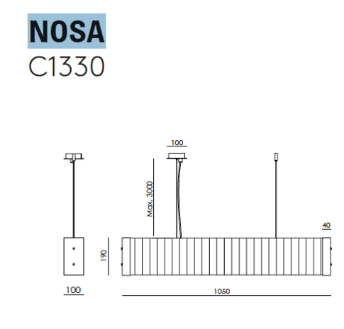 Nosa C1330 hanglamp Aromas 
