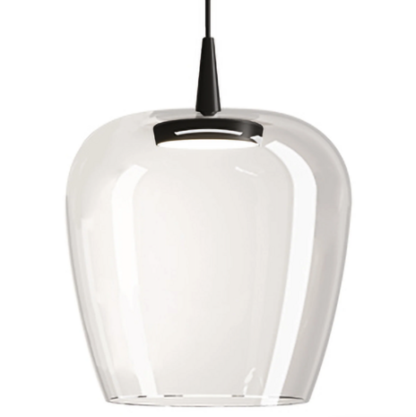 Bilia nude Ø 27 cm 230V Pendant Black hanglamp Zafferano 