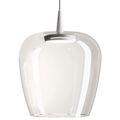 Bilia nude Ø 27 cm 230V Pendant White hanglamp Zafferano 