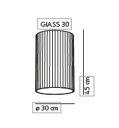 Giass 30 ceiling plafondlamp KDLN