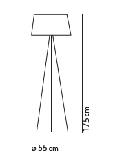 Tripod Floor vloerlamp KDLN