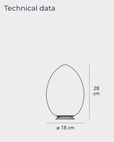 Uovo small vloerlamp FontanaArte