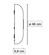 Tropico ø 48 cm plafondlamp FontanaArte