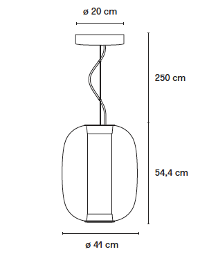 Meridiano Ø 41 cm hanglamp FontanaArte