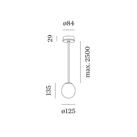 Dro 1.0 suspended hanglamp Wever & Ducre 