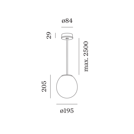 Dro 2.0 suspended hanglamp Wever & Ducre 