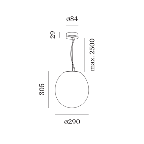 Dro 3.0 suspended hanglamp Wever & Ducre 