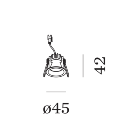Deep point 1.0 led IP44 inbouwspot Wever & Ducre 