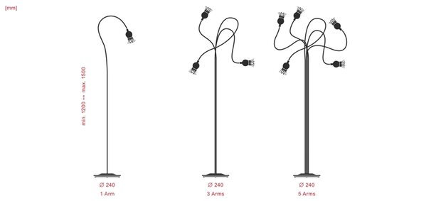 Poppy Floor 3 vloerlamp Serien Lighting 