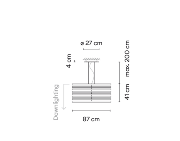Rhythm Vertical 2165 wood hanglamp Vibia 