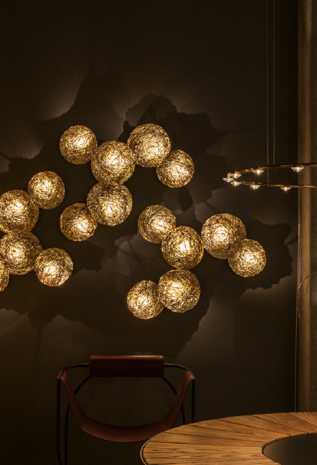 Golden Moon plafond/wandlamp Catellani&Smith