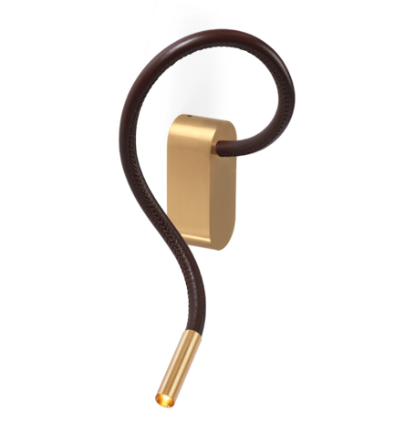Scar-leather 1FD built-up wandlamp Trizo21
