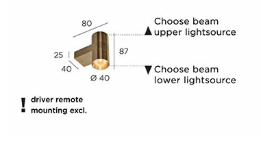 Audy wall 2S wandlamp Trizo21