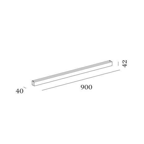 Mirbi long 3.0 IP44 wandlamp Wever & Ducre 