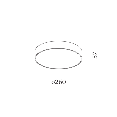 Roby 2.6 IP44 plafondlamp Wever & Ducre 