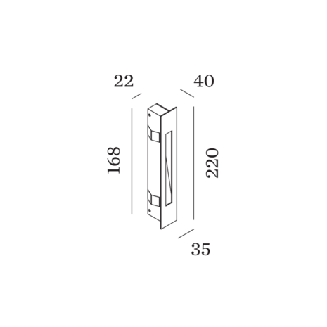 Stripe 2.2 wandlamp Wever & Ducre 