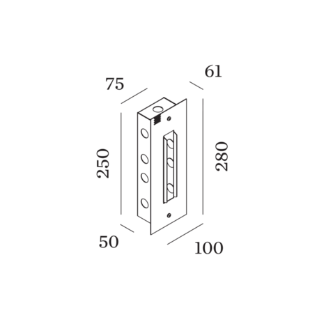 Stripe 2.2 wandlamp Wever & Ducre 