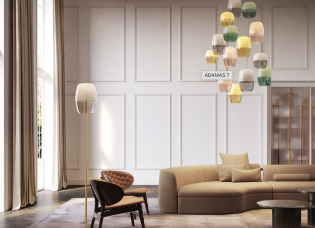Adamas 23 cm hanglamp Panzeri