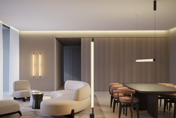 Ombra 115 cm hanglamp Panzeri