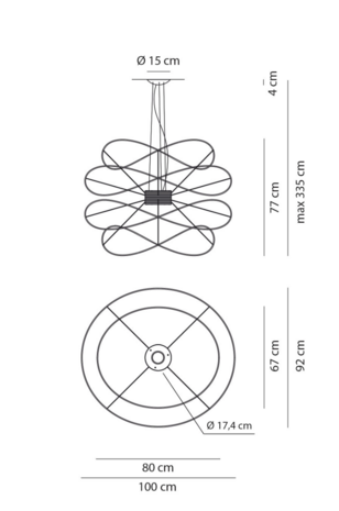 Hoops 4 sospensione hanglamp Axolight