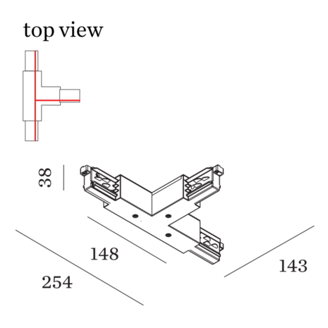 Track 3-fase T-Connector 1.0 Wever & Ducre 