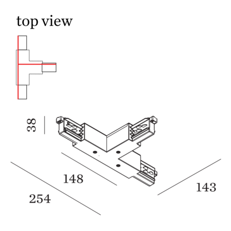 Track 3-fase T-Connector 4.0 Wever & Ducre 