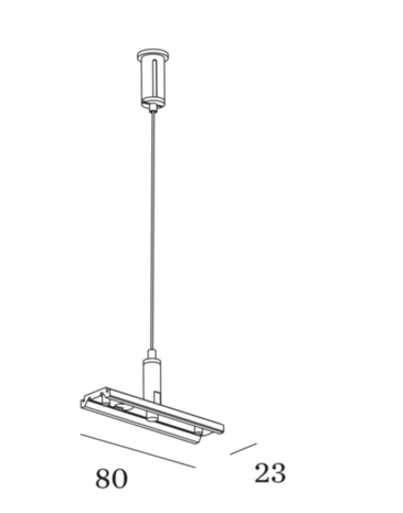 Track strex 48 volt ophangset 1,5 meter Wever & Ducre 