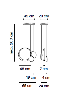 Cosmos 2511 led hanglamp Vibia 