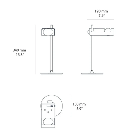 Mini Spider 294 tafellamp Oluce 