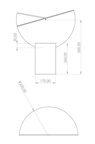 Ala Big gold tafellamp Axis71