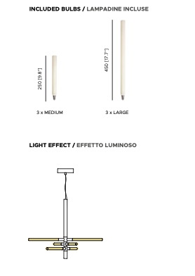 Bianca SO double hanglamp Contardi