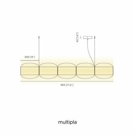 Alma Multipla hanglamp Contardi