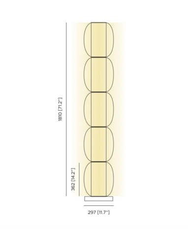 Alma Totem vloerlamp Contardi