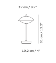 Clam portable table - tafellamp - Fritz Hansen 