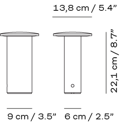 Solae portable table - tafellamp - Fritz Hansen 