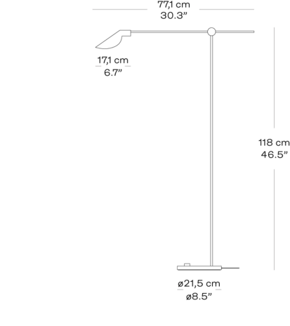 MS series MS011 Floor - vloerlamp - Fritz Hansen 