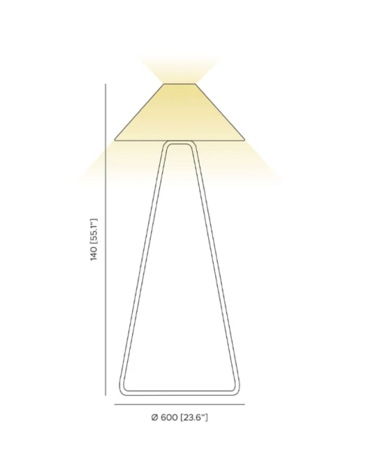 Hat FL vloerlamp Contardi