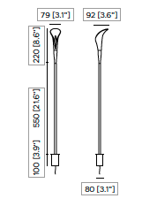 Bloom Long driver onboard outdoor vloerlamp Contardi