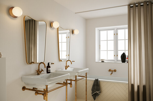 Liila 1 Opal Medium IP44  wandlamp Nuura 