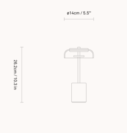 Blossi table mini portable tafellamp Nuura 