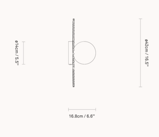 Liila Muuse Medium  wandlamp Nuura 