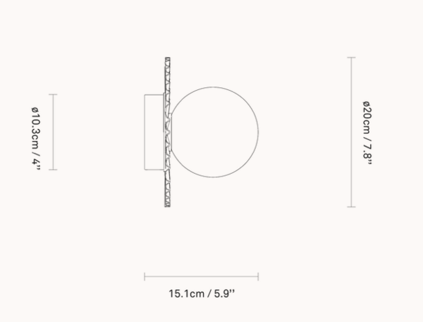 Liila Muuse Small  wandlamp Nuura 