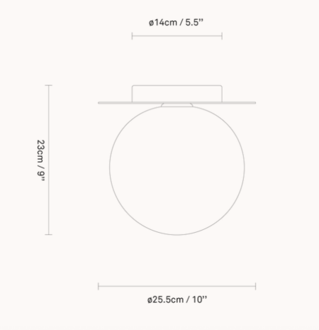 Liila 1 optic clear large IP44 wandlamp Nuura 
