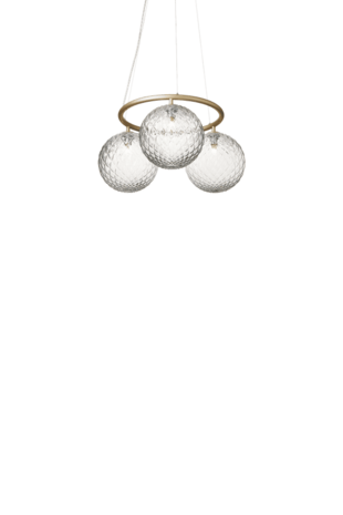 Miira 3 Circular optic clear hanglamp Nuura 