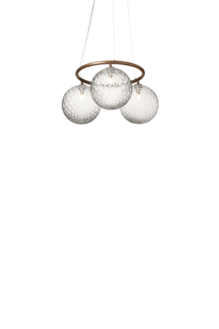 Miira 3 Circular optic clear hanglamp Nuura 