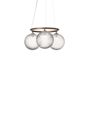Miira 3 Circular optic clear hanglamp Nuura 