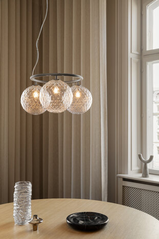 Miira 3 Circular optic clear hanglamp Nuura 