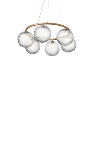 Miira 6 Circular optic clear hanglamp Nuura 