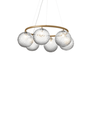 Miira 6 Circular optic clear hanglamp Nuura 